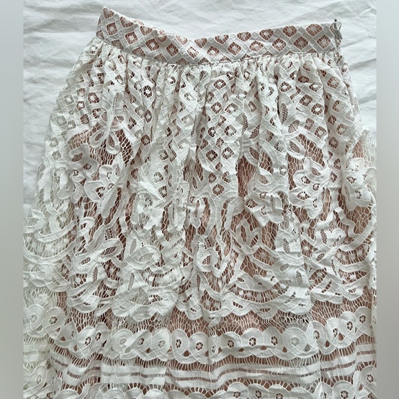 White lace maxi skirt - size small - Picture 2 of 2